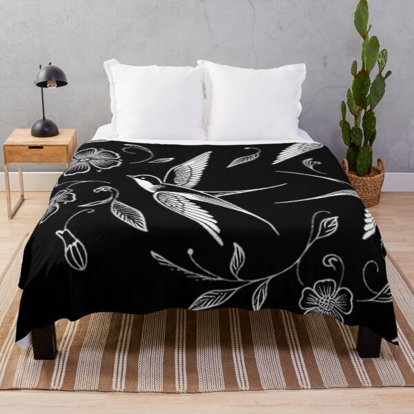 Item preview, Swallow and Floral Line Art Illustration for Romantic Nature Souls designed and sold by WildStroke.