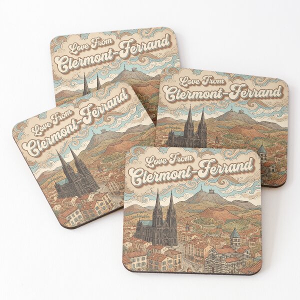 Item preview, Love From Clermont-Ferrand City of France Vintage Art designed and sold by Witty Shirts.