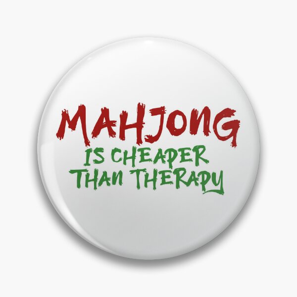 Item preview, Mahjong Is Cheaper Than Therapy (Light Version) designed and sold by teeworthy.