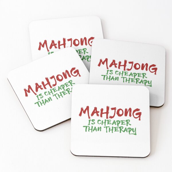 Item preview, Mahjong Is Cheaper Than Therapy (Light Version) designed and sold by teeworthy.