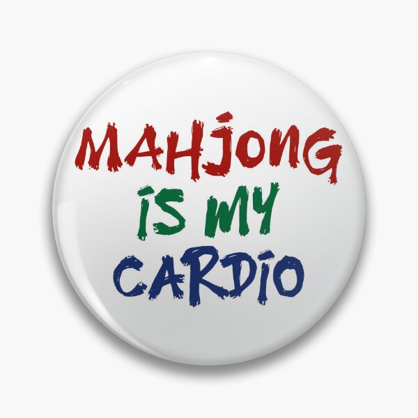 Item preview, Mahjong is my Cardio Tabletop Humor Quote (Light Version) designed and sold by teeworthy.