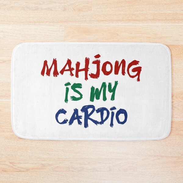 Item preview, Mahjong is my Cardio Tabletop Humor Quote (Light Version) designed and sold by teeworthy.