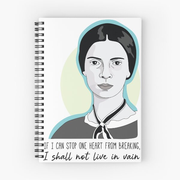 Item preview, Emily Dickinson "If I can stop one heart from breaking, I shall not live in vain" quote designed and sold by ShannonSArtwork.