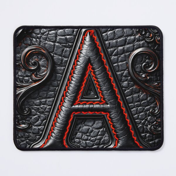 Item preview, Leather Letter A Emblem designed and sold by Kaleidoscope Print.