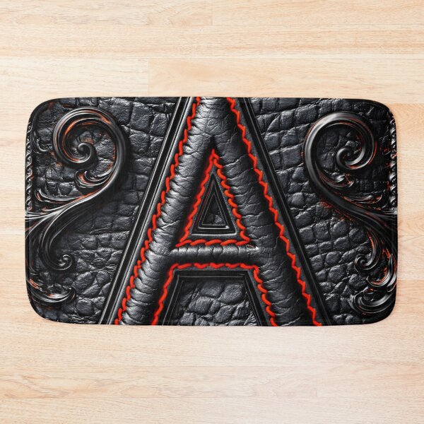 Item preview, Leather Letter A Emblem designed and sold by Kaleidoscope Print.