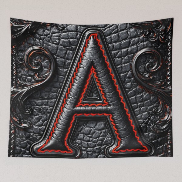 Item preview, Leather Letter A Emblem designed and sold by Kaleidoscope Print.