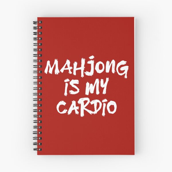 Item preview, Mahjong is my Cardio Tabletop Humor Quote (Dark Version) designed and sold by teeworthy.