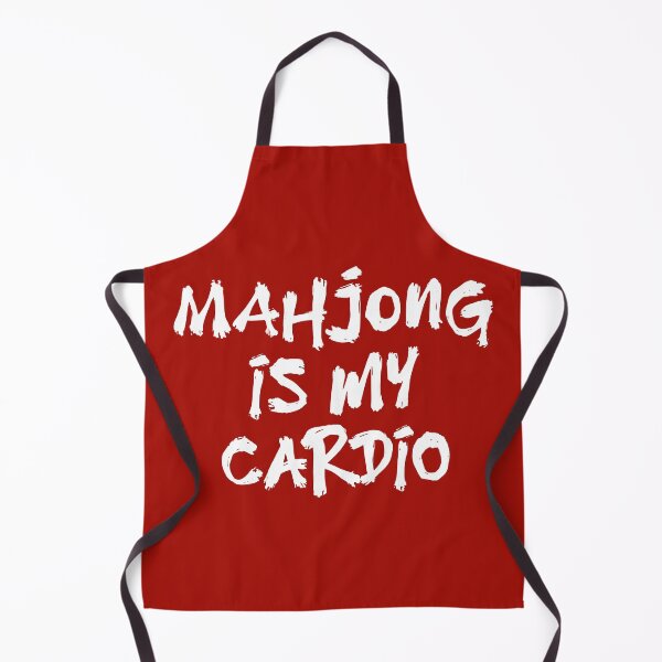Item preview, Mahjong is my Cardio Tabletop Humor Quote (Dark Version) designed and sold by teeworthy.