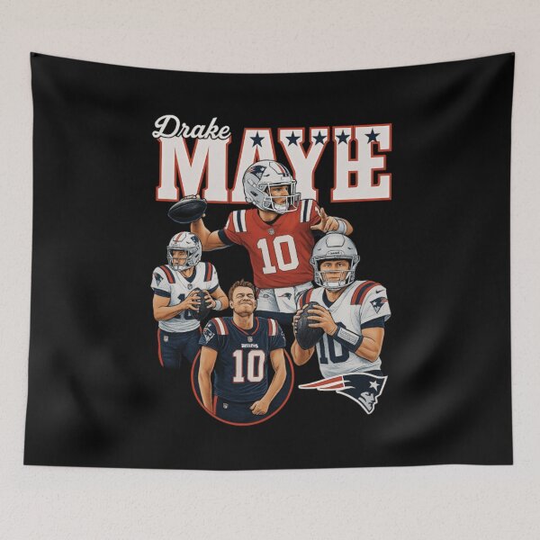 Item preview, drake maye patriots Football designed and sold by MarwanHr18.