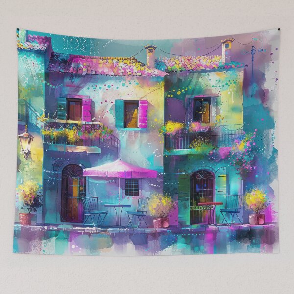 Item preview, Pastel Courtyard of Quiet Evenings designed and sold by NeoNebulaArt.