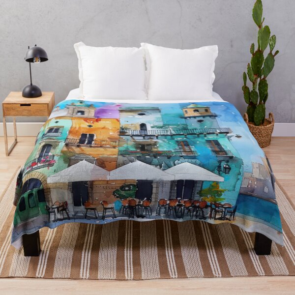 Item preview, Colorwashed Facades by the Sea designed and sold by NeoNebulaArt.