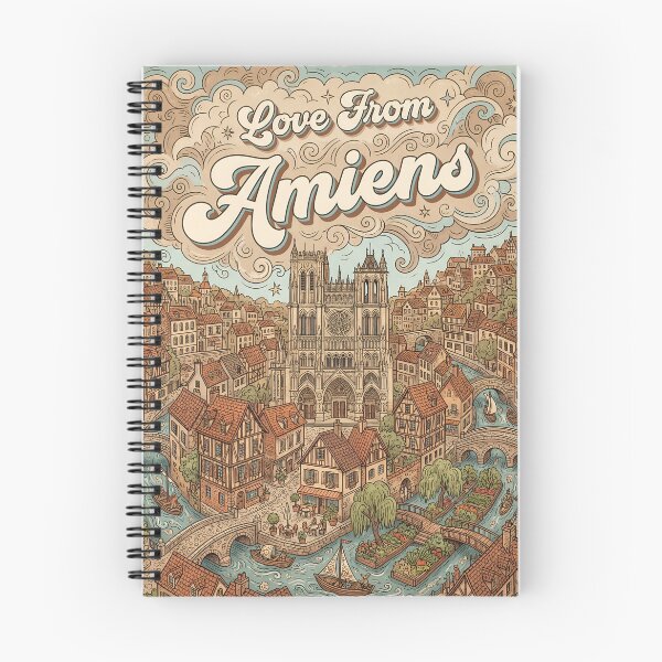 Item preview, Love From Amiens City of France Vintage Art designed and sold by Witty Shirts.
