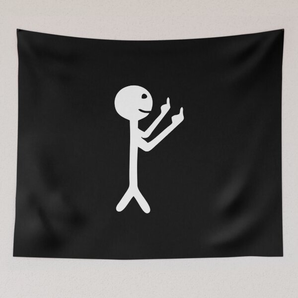 Item preview, Middle Finger Stick Figure - Funny Adult Humor designed and sold by novelliamaera.