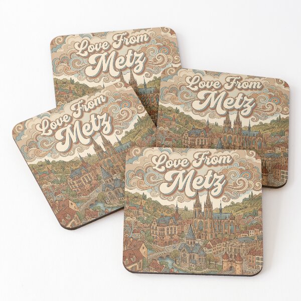 Item preview, Love From Metz City of France Vintage Art designed and sold by Witty Shirts.