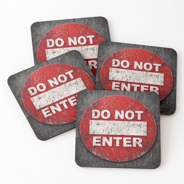 Item preview, Do Not Enter Grunge Sign designed and sold by Kaleidoscope Print.