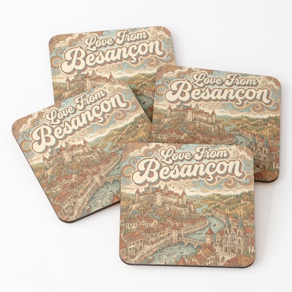 Item preview, Love From Besançon City of France Vintage Art designed and sold by Witty Shirts.