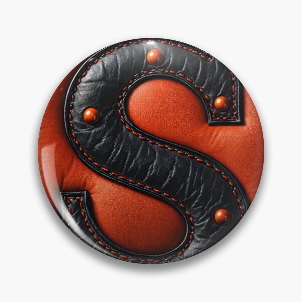 Item preview, Leather Letter S Monogram designed and sold by Kaleidoscope Print.