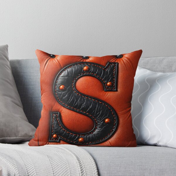 Item preview, Leather Letter S Monogram designed and sold by Kaleidoscope Print.