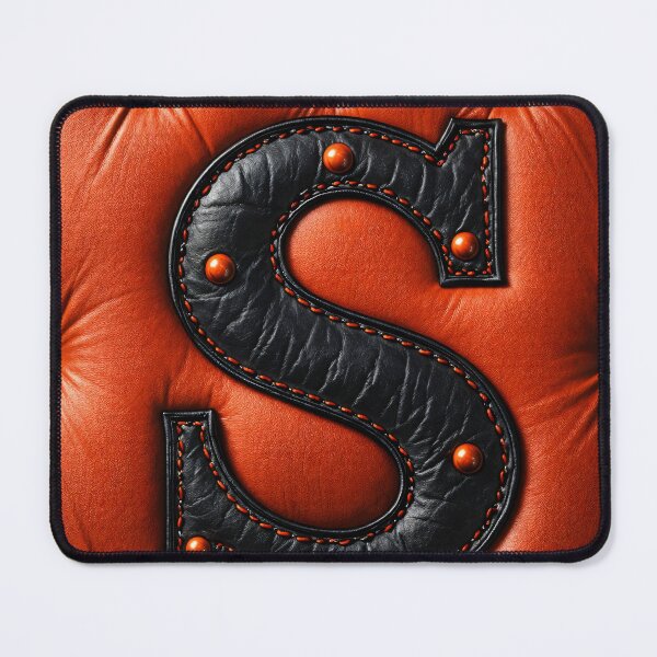 Item preview, Leather Letter S Monogram designed and sold by Kaleidoscope Print.