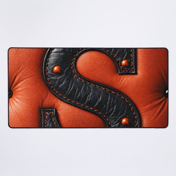 Item preview, Leather Letter S Monogram designed and sold by Kaleidoscope Print.