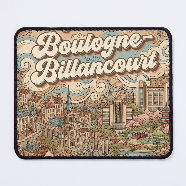 Item preview, Love From Boulogne-Billancourt City of France Vintage Art designed and sold by Witty Shirts.