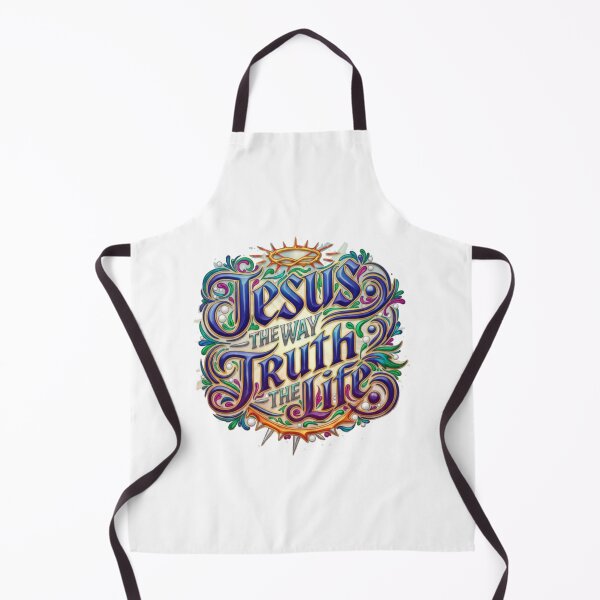Item preview, Jesus The Way The Truth The Life - Vibrant Christian Typography Art. designed and sold by GraceGiggles.