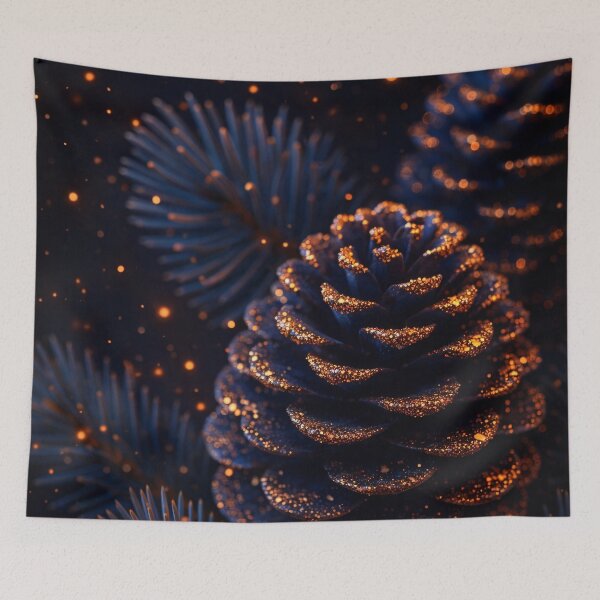 Item preview, Midnight Pinecone Glow designed and sold by Kaleidoscope Print.
