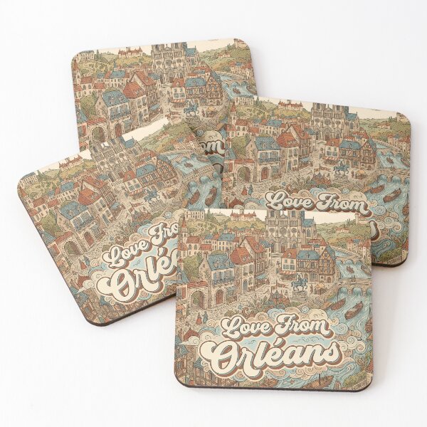 Item preview, Love From Orléans City of France Vintage Art designed and sold by Witty Shirts.