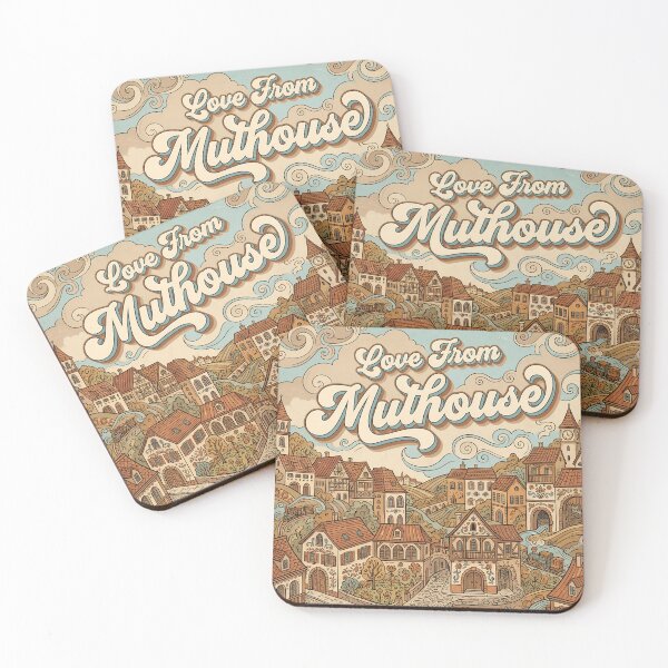 Item preview, Love From Mulhouse City of France Vintage Art designed and sold by Witty Shirts.