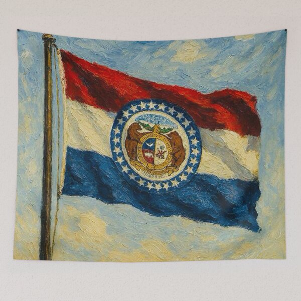 Item preview, Missouri State Flag designed and sold by TinCatOutPost.