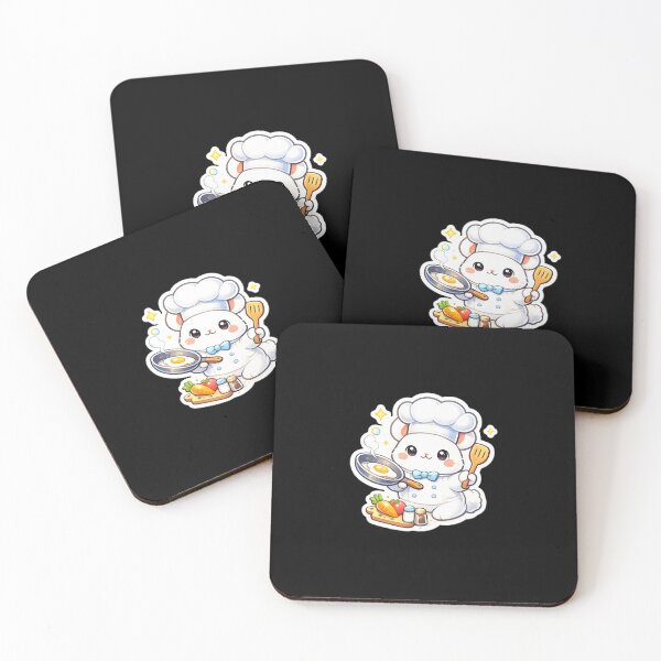 Item preview, Cute White Rabbit Chef Cooking Egg designed and sold by madanawt0.