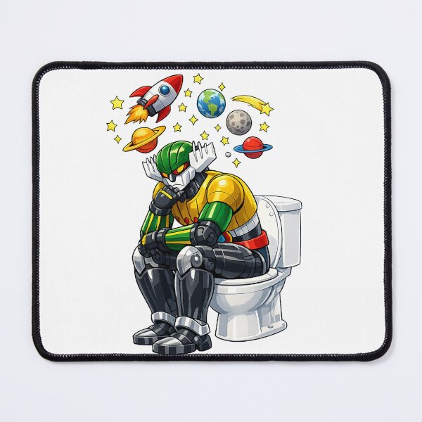 Item preview, Jegg Robot Thinking on the Toilet – Funny Anime Fanart designed and sold by Arte Cartoon From TagTeam Group.