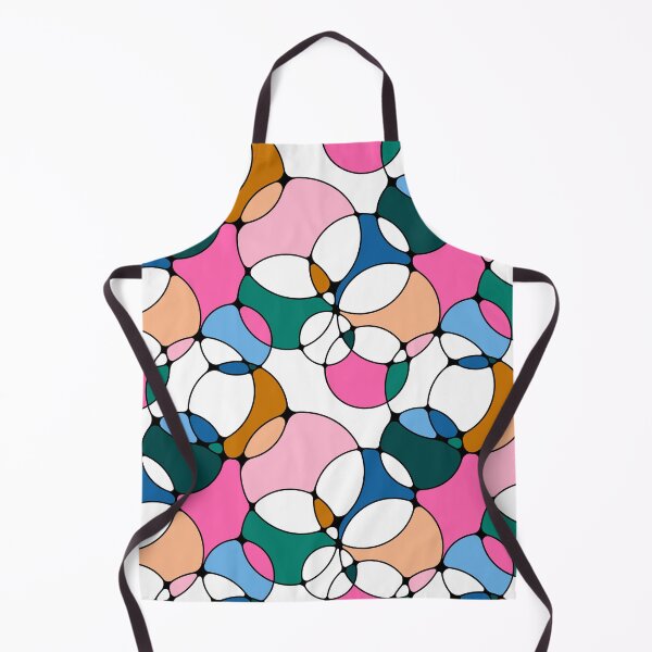 Item preview, Neurographic Joy Abstract Overlapping Shapes Pink Blue Green Peach designed and sold by thecolorbirdie.
