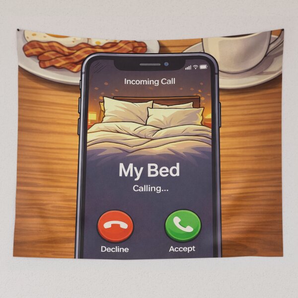 Item preview, Incoming Call: My Bed designed and sold by Fuskiss.