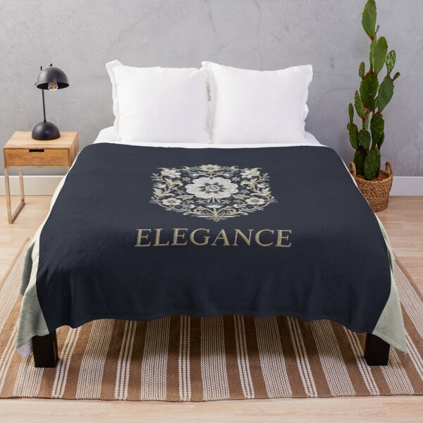 Item preview, Royal Floral Elegance: Gold & Navy Botanical Art designed and sold by Jchan24.