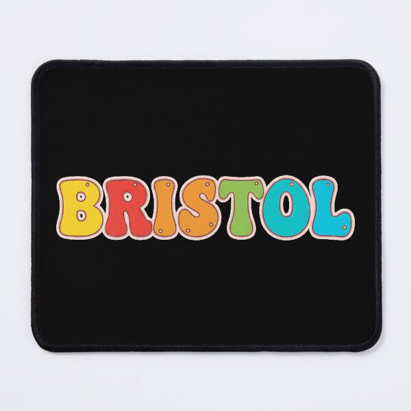 Item preview, ❤️ Bristol Personalized Name Wavy Retro Shirt, Coffee Mug, Sticker Gift designed and sold by HelixPedia.