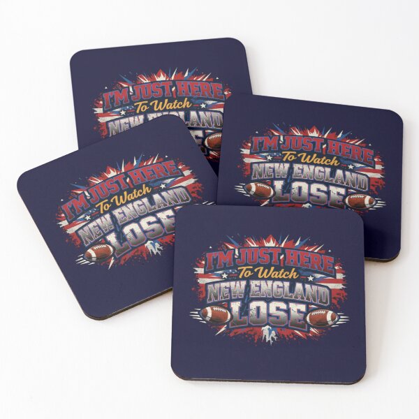 Item preview, Im Just Here to Watch New England Lose Funny designed and sold by Meryem Mamouni.