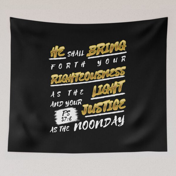 Item preview, Psalm 37:6 Righteousness Like Light designed and sold by Clothed in Scripture.