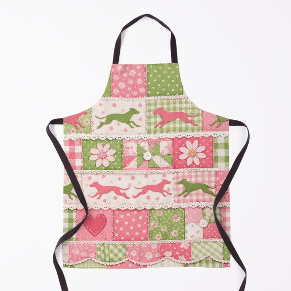 Item preview, Sweet girly greyhound patchwork pattern designed and sold by Roxburylane.