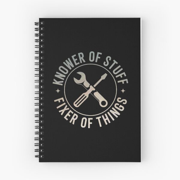 Item preview, KNOWER OF STUFF - FIXER OF THINGS - HANDYMAN HUMOR  designed and sold by Big Bang Canvas.