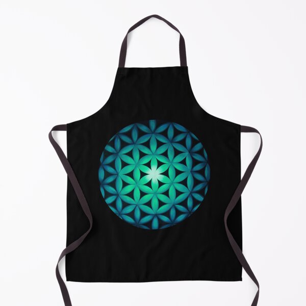 Item preview, The Flower of Life Teal Glow designed and sold by shantilovesart.