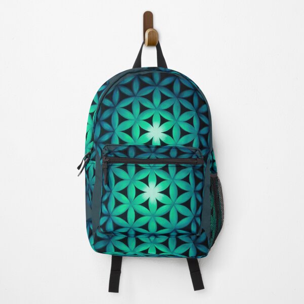 Item preview, The Flower of Life Teal Glow designed and sold by shantilovesart.