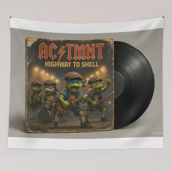 Item preview, Album Cover Parody: AC/TMNT Highway to Shell designed and sold by MatureProcure.