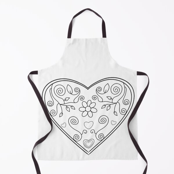 Item preview, Floral Heart Line Drawing designed and sold by AmaiDream.