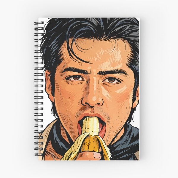 Item preview, Hudson Williams eating a banana (fan art) designed and sold by PopCultureAndStuff.