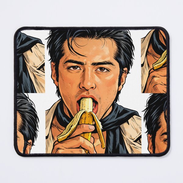 Item preview, Hudson Williams eating a banana (fan art) designed and sold by PopCultureAndStuff.
