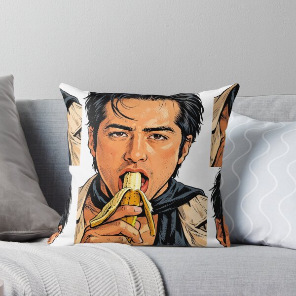 Item preview, Hudson Williams eating a banana (fan art) designed and sold by PopCultureAndStuff.