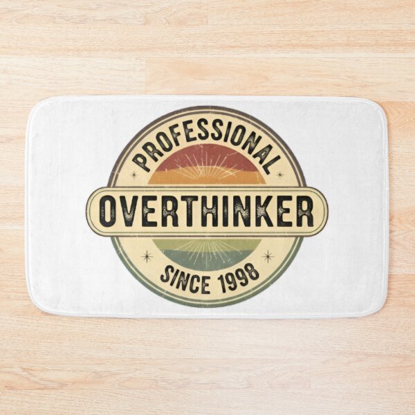 Item preview, Professional Overthinker Since 1998 – Funny Introvert Quote Art designed and sold by PrithviApparels.