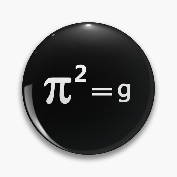 Item preview, Funny Math Joke Pun - Pi Joke pi squared = g Maths Pun Joke  designed and sold by farhanhafeez.
