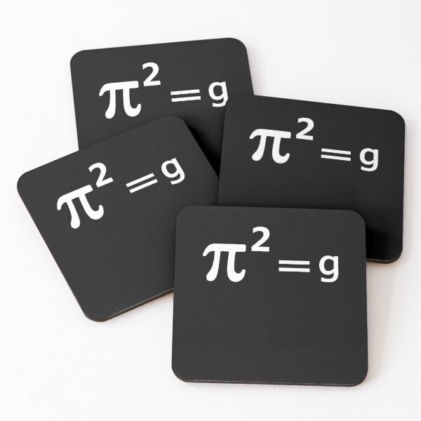 Item preview, Funny Math Joke Pun - Pi Joke pi squared = g Maths Pun Joke  designed and sold by farhanhafeez.